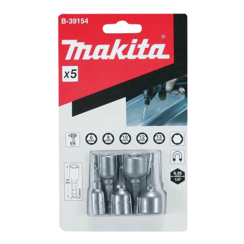 Jogo de Soquete Magnético 5pçs B-39154 MAKITA